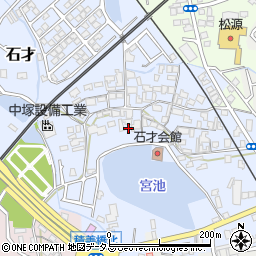 大阪府貝塚市石才577周辺の地図