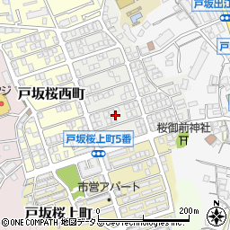 広島県広島市東区戸坂桜東町10周辺の地図