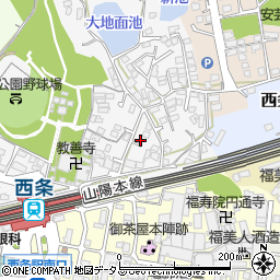 広島県東広島市西条町西条550周辺の地図