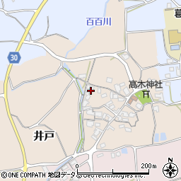 奈良県御所市井戸周辺の地図