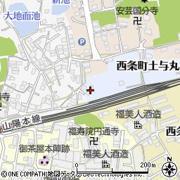 広島県東広島市西条町土与丸12-13周辺の地図