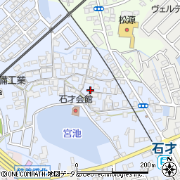 大阪府貝塚市石才592周辺の地図