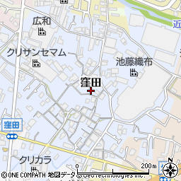 大阪府貝塚市窪田269周辺の地図