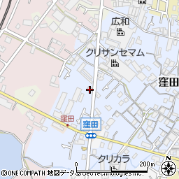 大阪府貝塚市窪田121周辺の地図