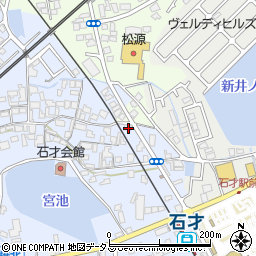 大阪府貝塚市石才480-1周辺の地図