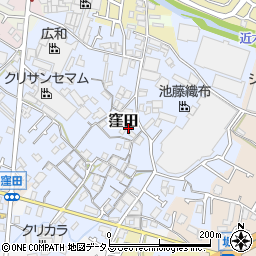 大阪府貝塚市窪田272-1周辺の地図