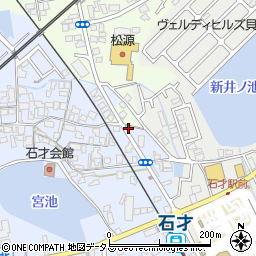 大阪府貝塚市石才480-2周辺の地図
