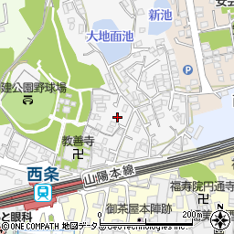 広島県東広島市西条町西条307周辺の地図