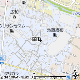 大阪府貝塚市窪田272周辺の地図