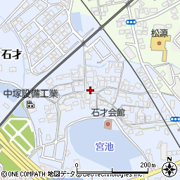 大阪府貝塚市石才601周辺の地図