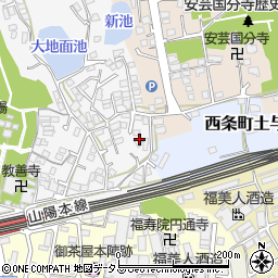 広島県東広島市西条町西条535-2周辺の地図