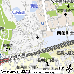 広島県東広島市西条町西条536-6周辺の地図