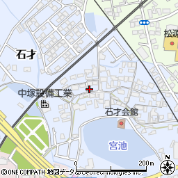 大阪府貝塚市石才574周辺の地図
