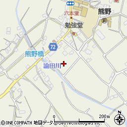 広島県福山市熊野町周辺の地図