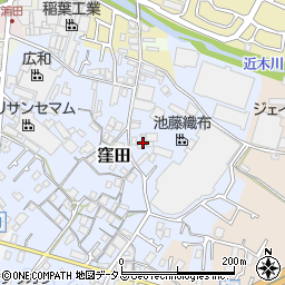 大阪府貝塚市窪田274-1周辺の地図