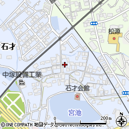 大阪府貝塚市石才601-2周辺の地図