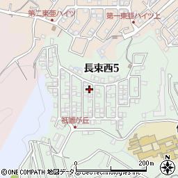 広島県広島市安佐南区長束西5丁目周辺の地図