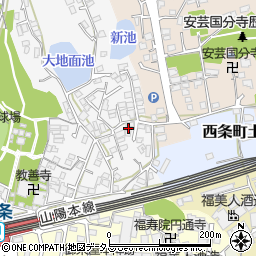 広島県東広島市西条町西条536-10周辺の地図