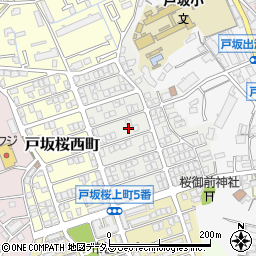 広島県広島市東区戸坂桜東町周辺の地図