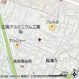 鯉城カーボン社周辺の地図