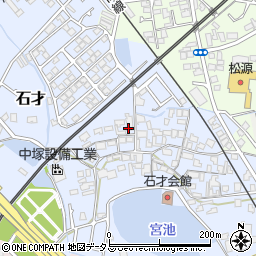 大阪府貝塚市石才604-2周辺の地図