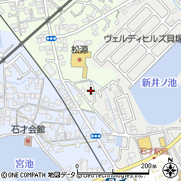 大阪府貝塚市半田1027周辺の地図