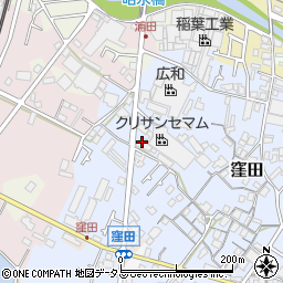 大阪府貝塚市窪田594-1周辺の地図