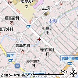 兵庫県淡路市志筑周辺の地図