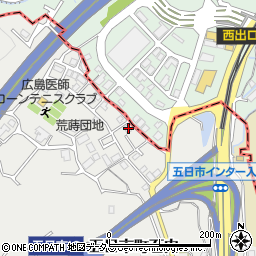 広島県広島市佐伯区五日市町大字石内1325-38周辺の地図