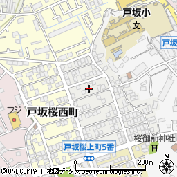 広島県広島市東区戸坂桜東町4周辺の地図