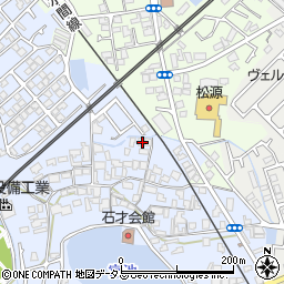 大阪府貝塚市石才459周辺の地図