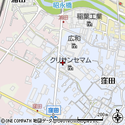 大阪府貝塚市窪田596-1周辺の地図