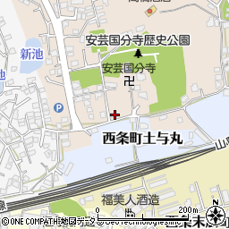 広島県東広島市西条町吉行2066周辺の地図