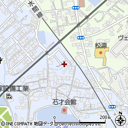 大阪府貝塚市石才454周辺の地図