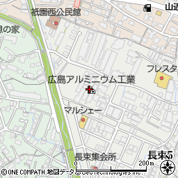 広島アルミニウム工業　長束工場周辺の地図