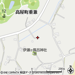 広島県東広島市高屋町重兼222周辺の地図