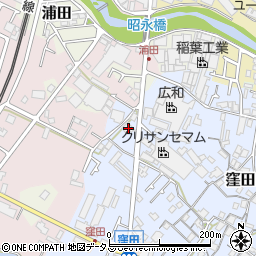 大阪府貝塚市窪田172周辺の地図