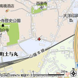 広島県東広島市西条町土与丸195周辺の地図