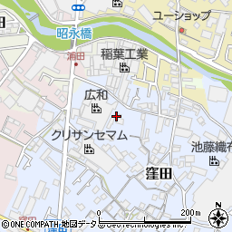 大阪府貝塚市窪田210周辺の地図