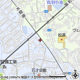 大阪府貝塚市石才454-13周辺の地図
