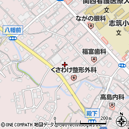 コメダ珈琲店淡路志筑店周辺の地図