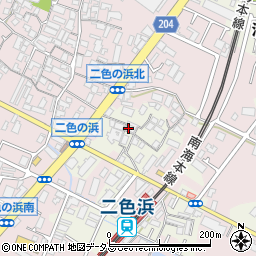大阪府貝塚市浦田133周辺の地図