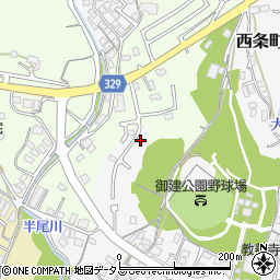 広島県東広島市西条町西条394-24周辺の地図