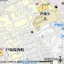 広島県広島市東区戸坂桜東町1-15周辺の地図