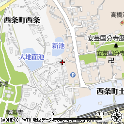 広島県東広島市西条町西条524周辺の地図