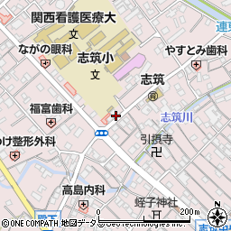 兵庫県淡路市志筑1560-1周辺の地図