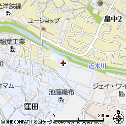 大阪府貝塚市窪田368-2周辺の地図