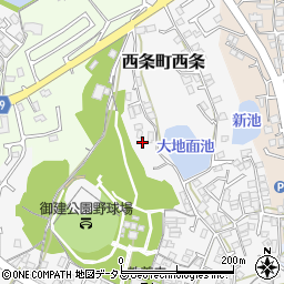 広島県東広島市西条町西条212周辺の地図