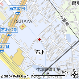 大阪府貝塚市石才190周辺の地図