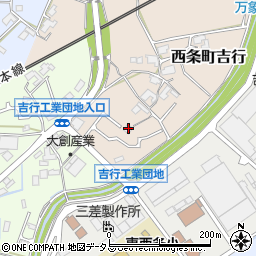 広島県東広島市西条町吉行427周辺の地図